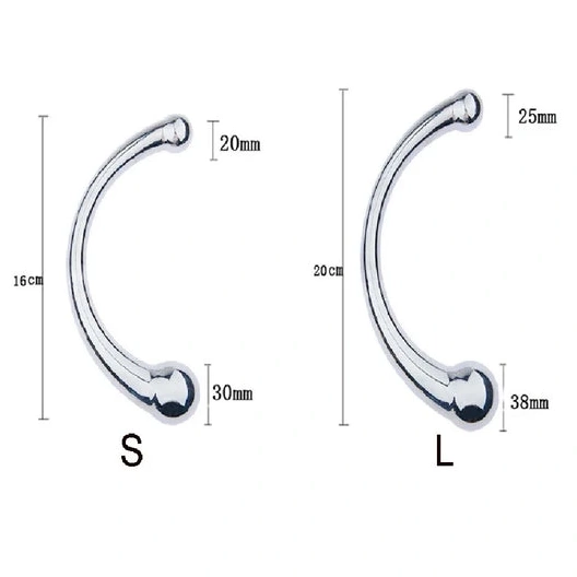 Stainless Anal Hook 5858 Steel Ended Elegant Double 0820